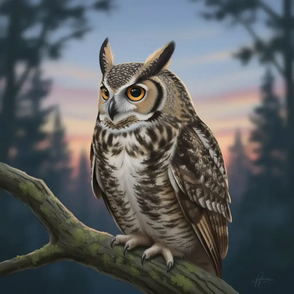 El buhito gira su cabeza despacio.