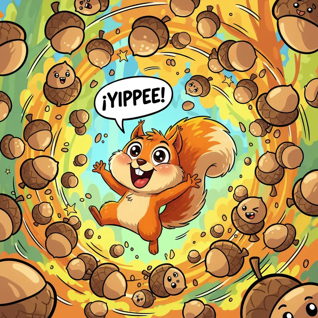 Portada de Chispita y la Lluvia de Bellotas