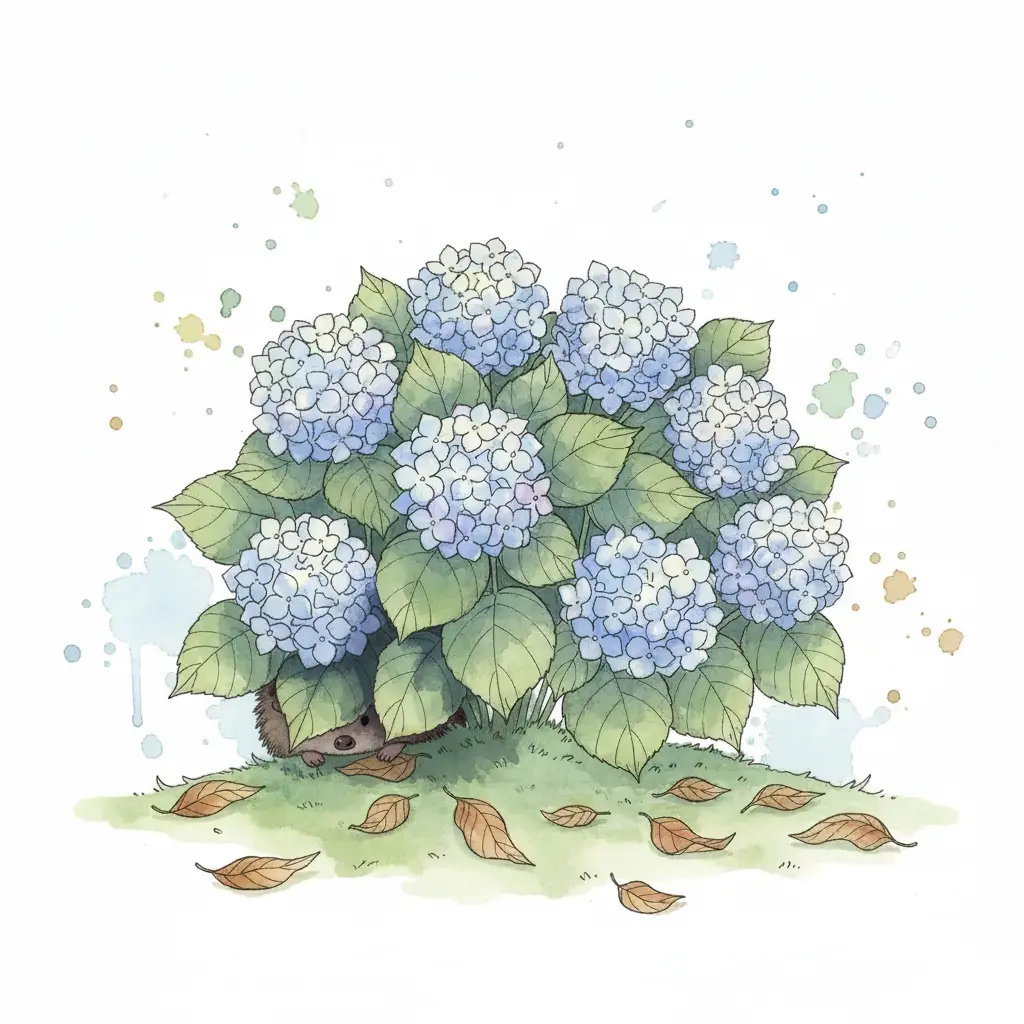 Un hocico pequeño y húmedo asomando junto a las patitas en la sombra.