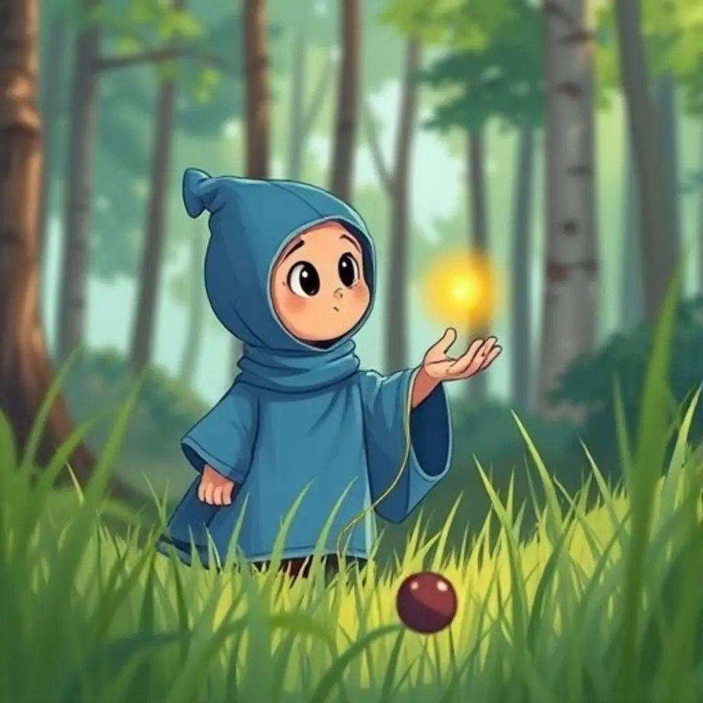 Diro le da un hilo dorado a una luciérnaga, y su botón se cae.