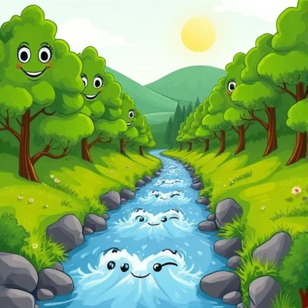 Portada de El Río Risueño y los Árboles Cantores