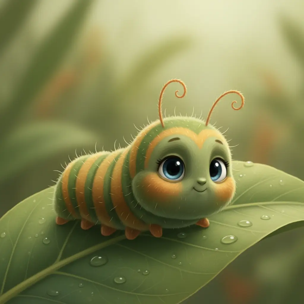 Cuento infantil: Comilona, la Oruguita Exploradora