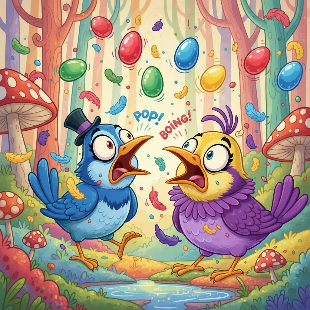 Portada de Los Huevos Rebotones del Bosque Chiflado