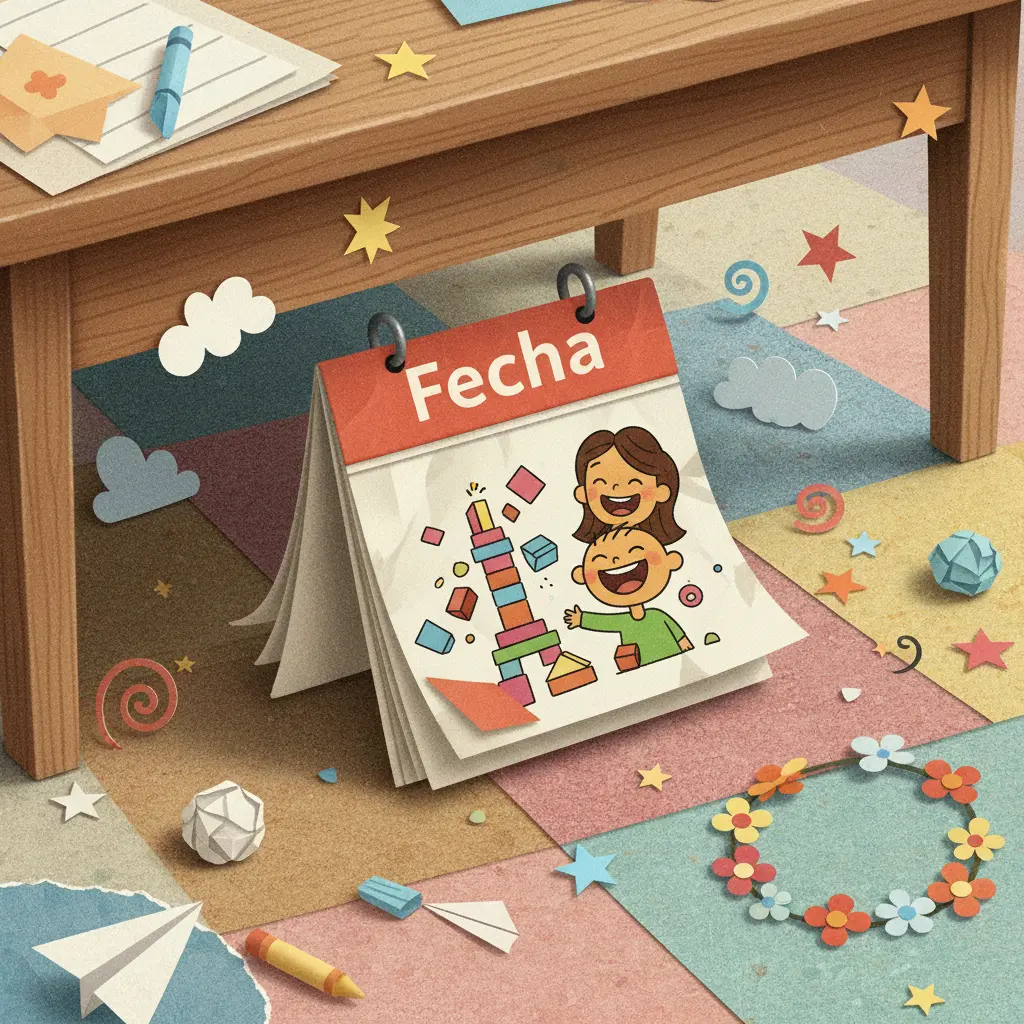 Fecha revela un dibujo de Leo derribando una torre de bloques con la nariz.