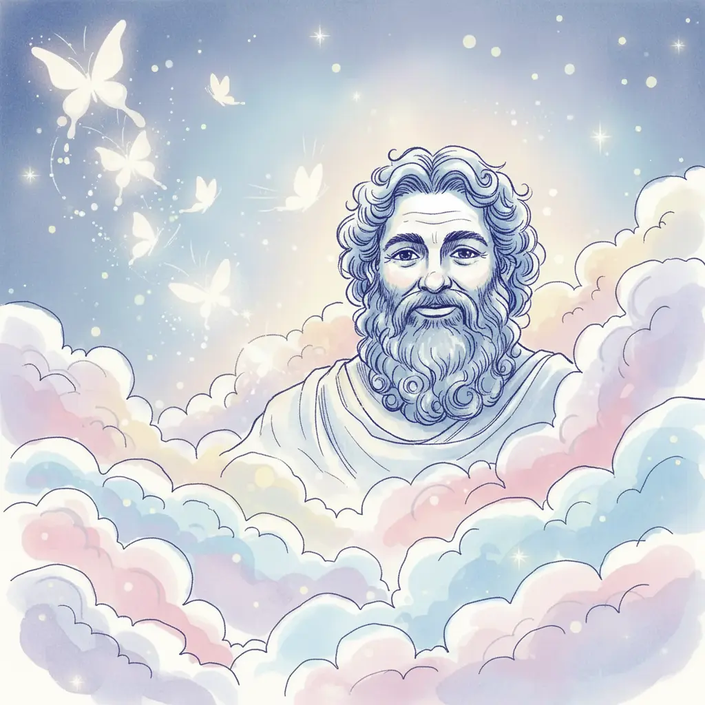 Pequeños relámpagos de luz, sin hacer ruido, brotan de las nubes de Zeus.