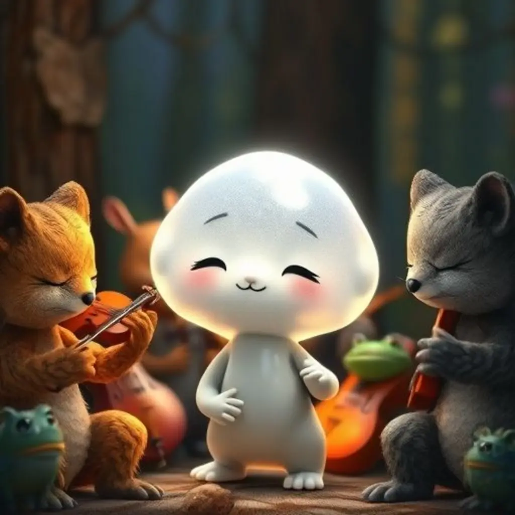 Susurro flota valientemente entre los animales, quienes empiezan a escucharla.