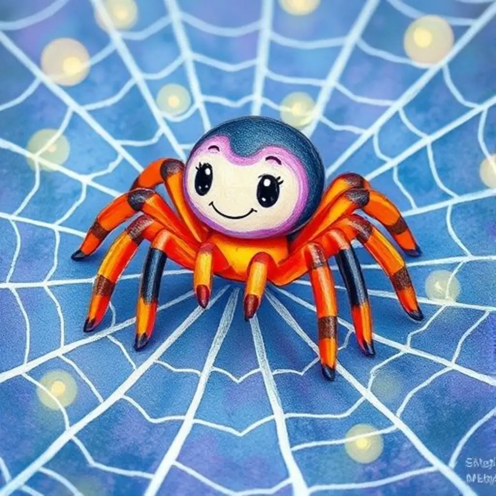 Tejita, la araña de juguete, feliz de descubrir los sueños de sus amigos.