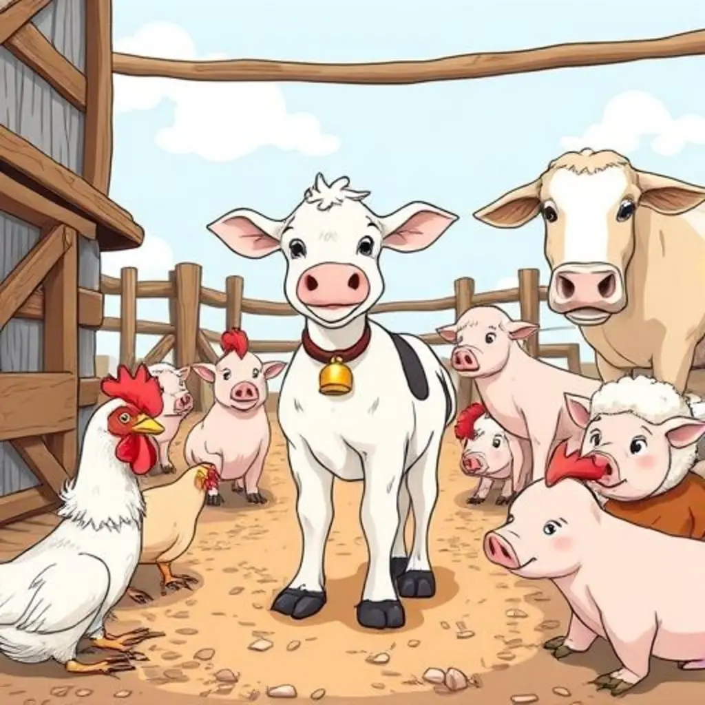 Borja canta su nueva canción y los animales escuchan.