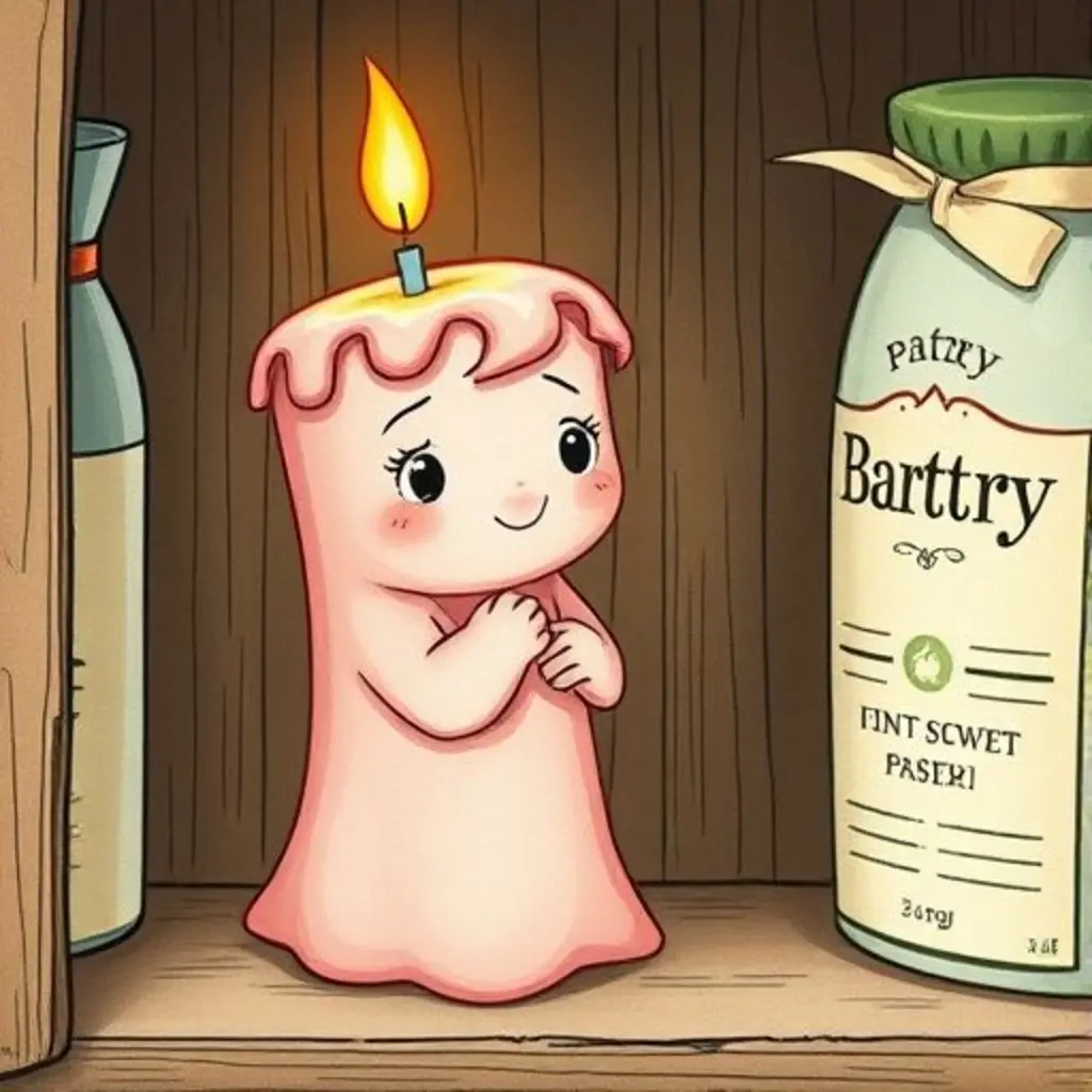 Dulzaroma se frota contra una etiqueta de papel, descubriendo un aroma dulce.