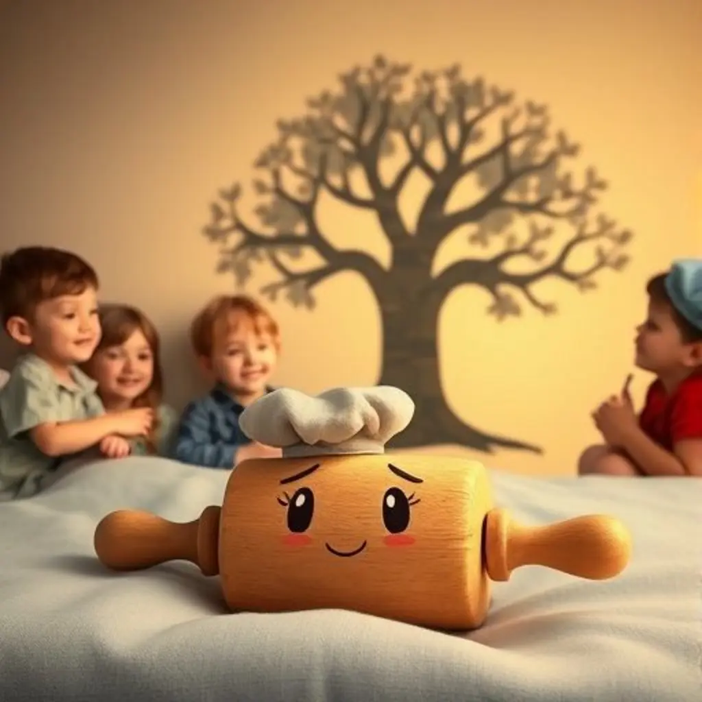 Rodolfo descansa mientras los niños colorean la sombra aplanada de un gran árbol.