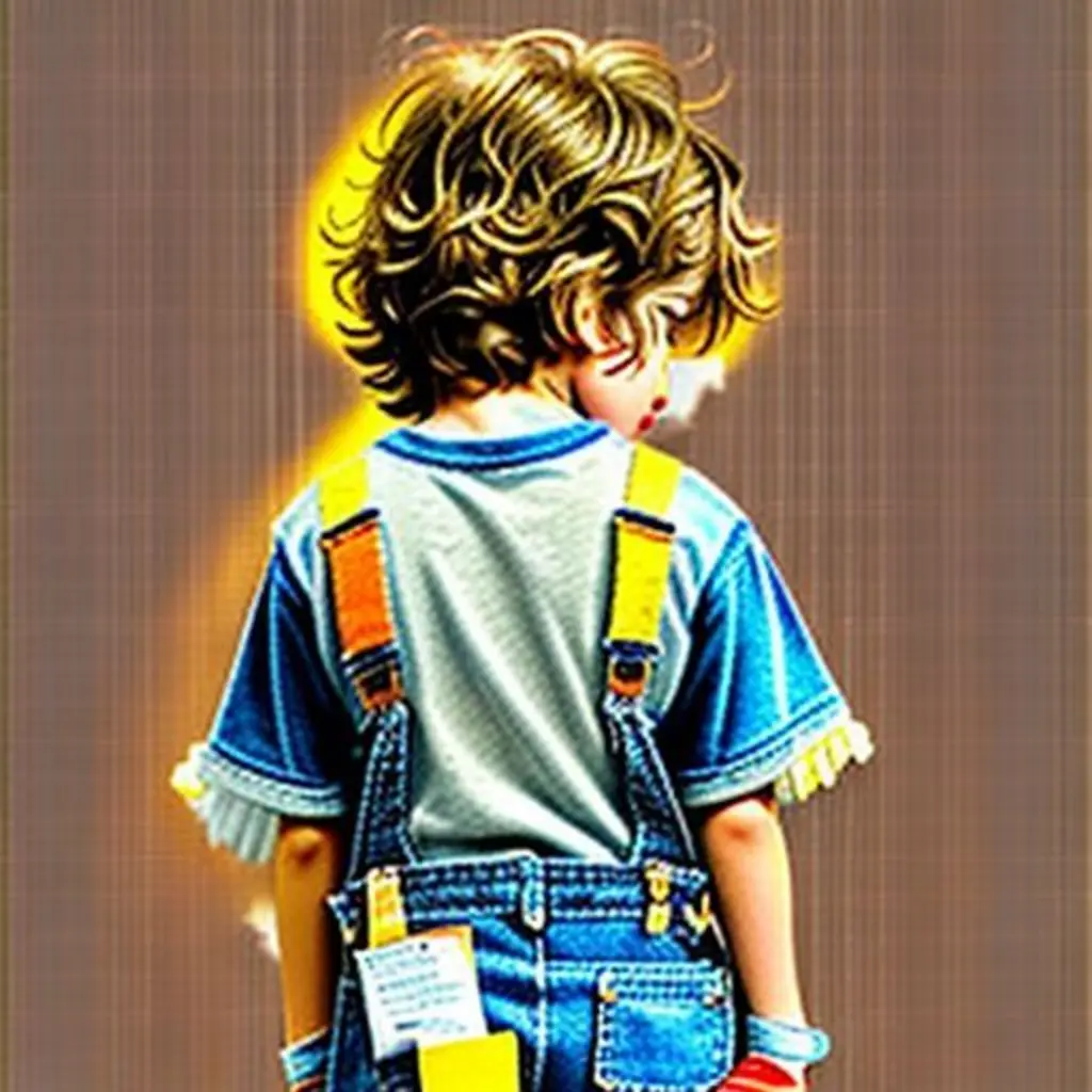 Un niño llamado Leo sostiene suavemente la etiqueta de equipaje, que emite un pequeño 'Bzz'.