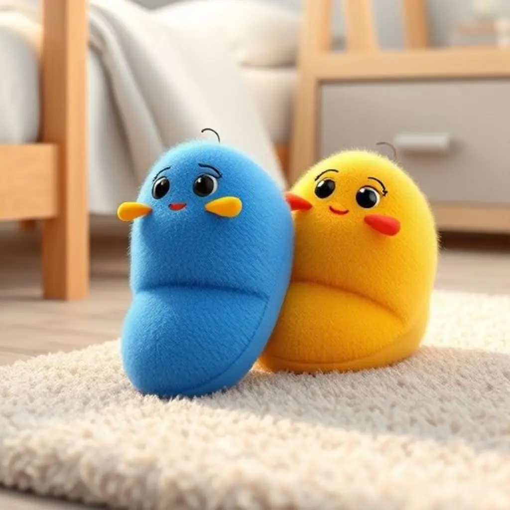 Las zapatillas Mullidas se rozan y hacen un sonido mágico.