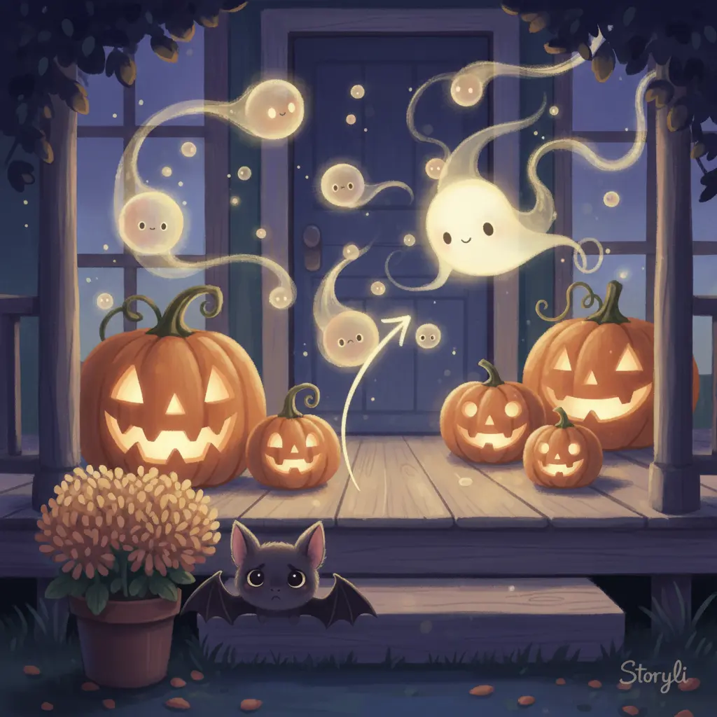 Un Soplido forma una flecha de luz para un murciélago asustado en la oscuridad.