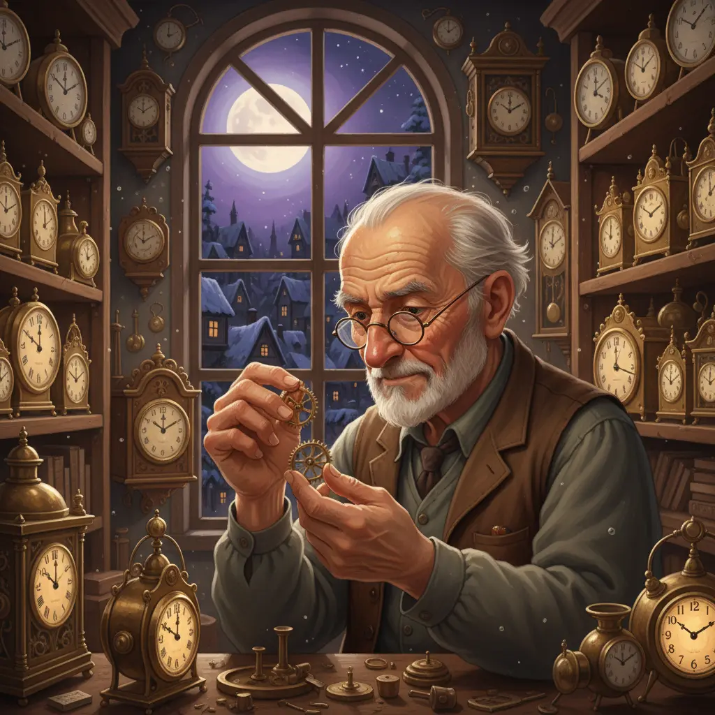 Portada de El Relojero de los Deseos Dorados