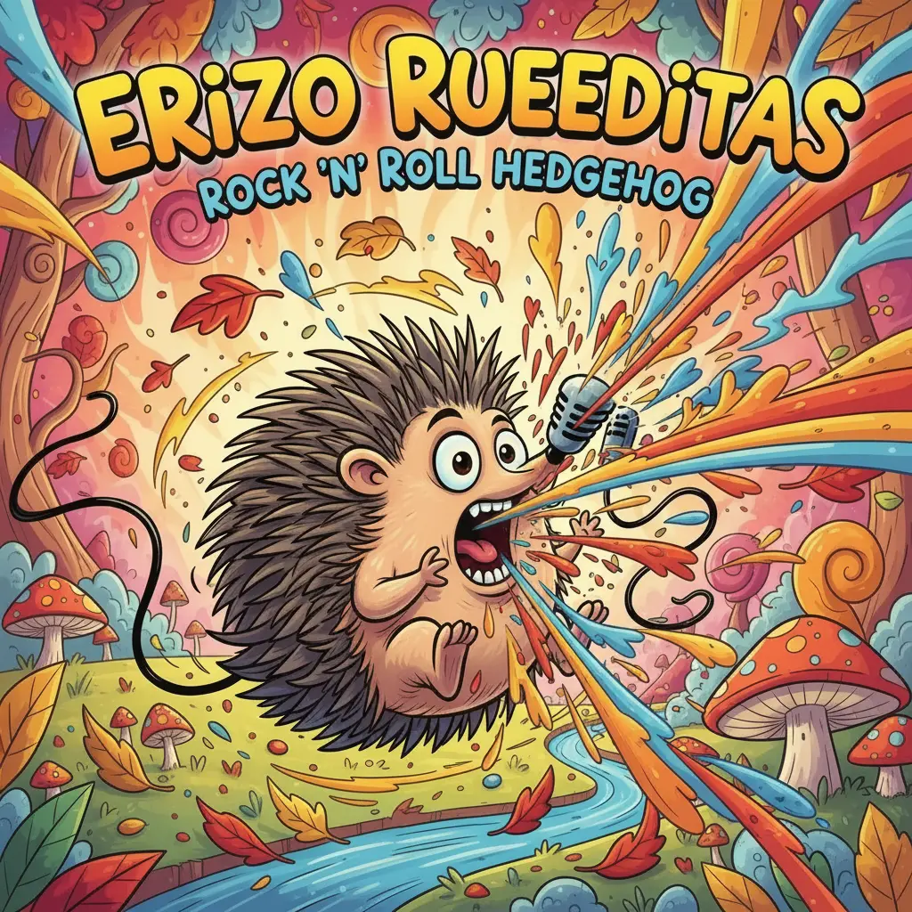 Rueditas intenta hablar, pero de su boca sale un estruendoso canto de ópera que lo sorprende.