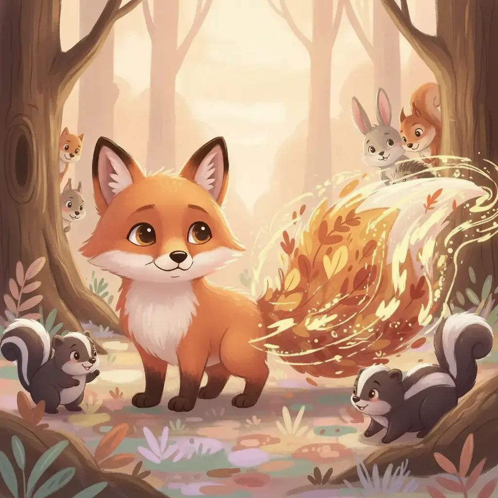 Jacinto comparte la magia de su cola cuenta-historias con sus amigos.