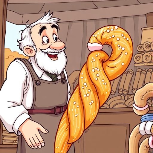 Espirín, emocionado, le cuenta al viejo churrero su descubrimiento.