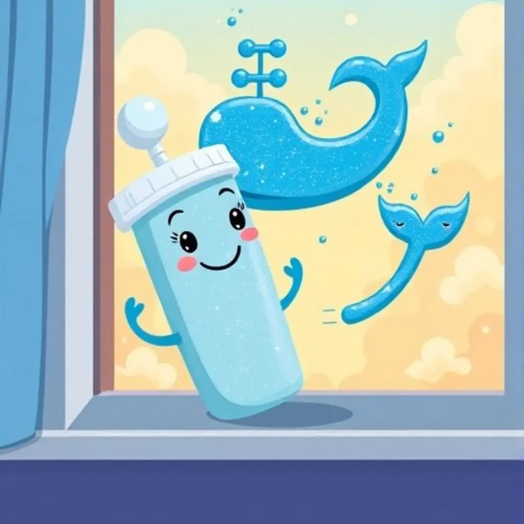 Kipu convierte la mancha de pintura en un océano de cielo con barcos de nubes.