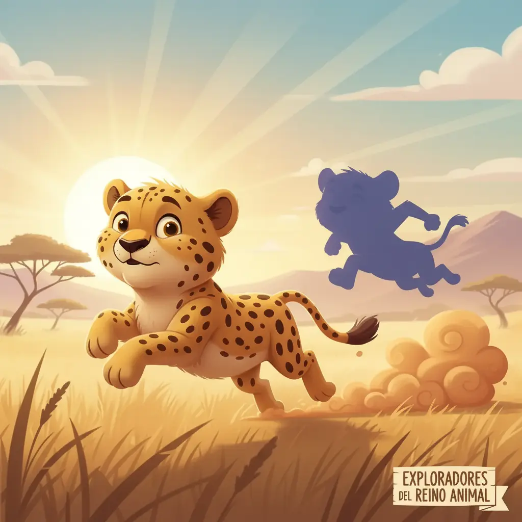 La sombra de Júpiter se desprende y corre delante de él con vida propia.