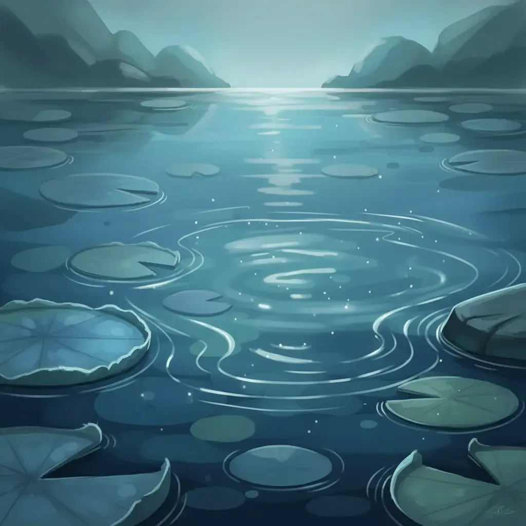 Los reflejos del lago bailan suavemente, como si el agua misma tuviera vida.