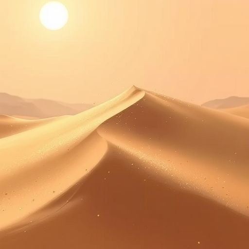 Duna la duna, recogiendo destellos de sol que la hacen brillar.