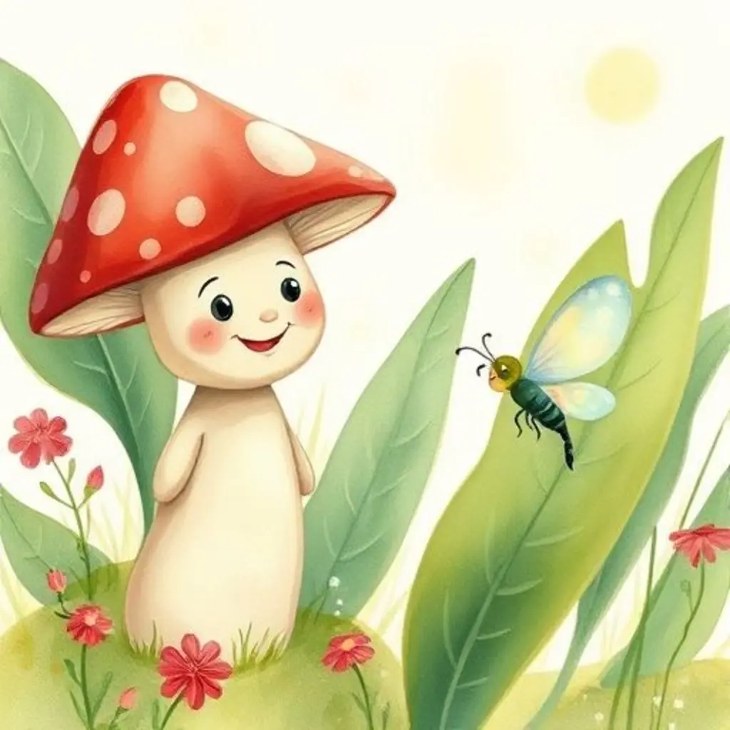 Saltarín encuentra a Lila, una luciérnaga triste con su luz apagada.