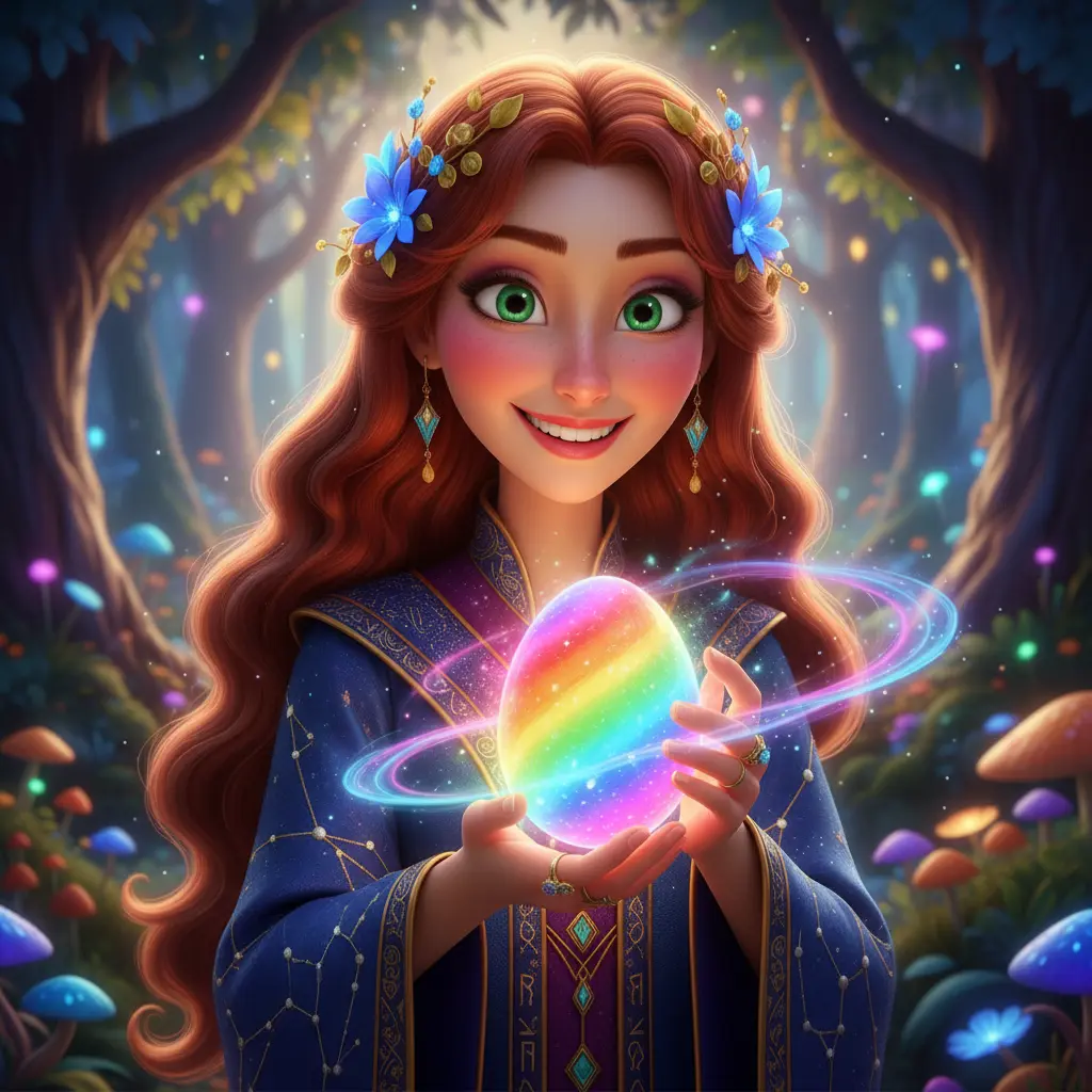 Portada de El Huevo Arcoíris de Auralia