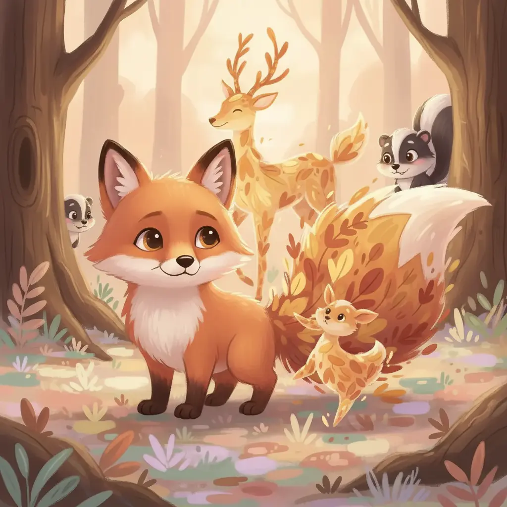 Otros animales del bosque se acercan a ver la magia de Jacinto.