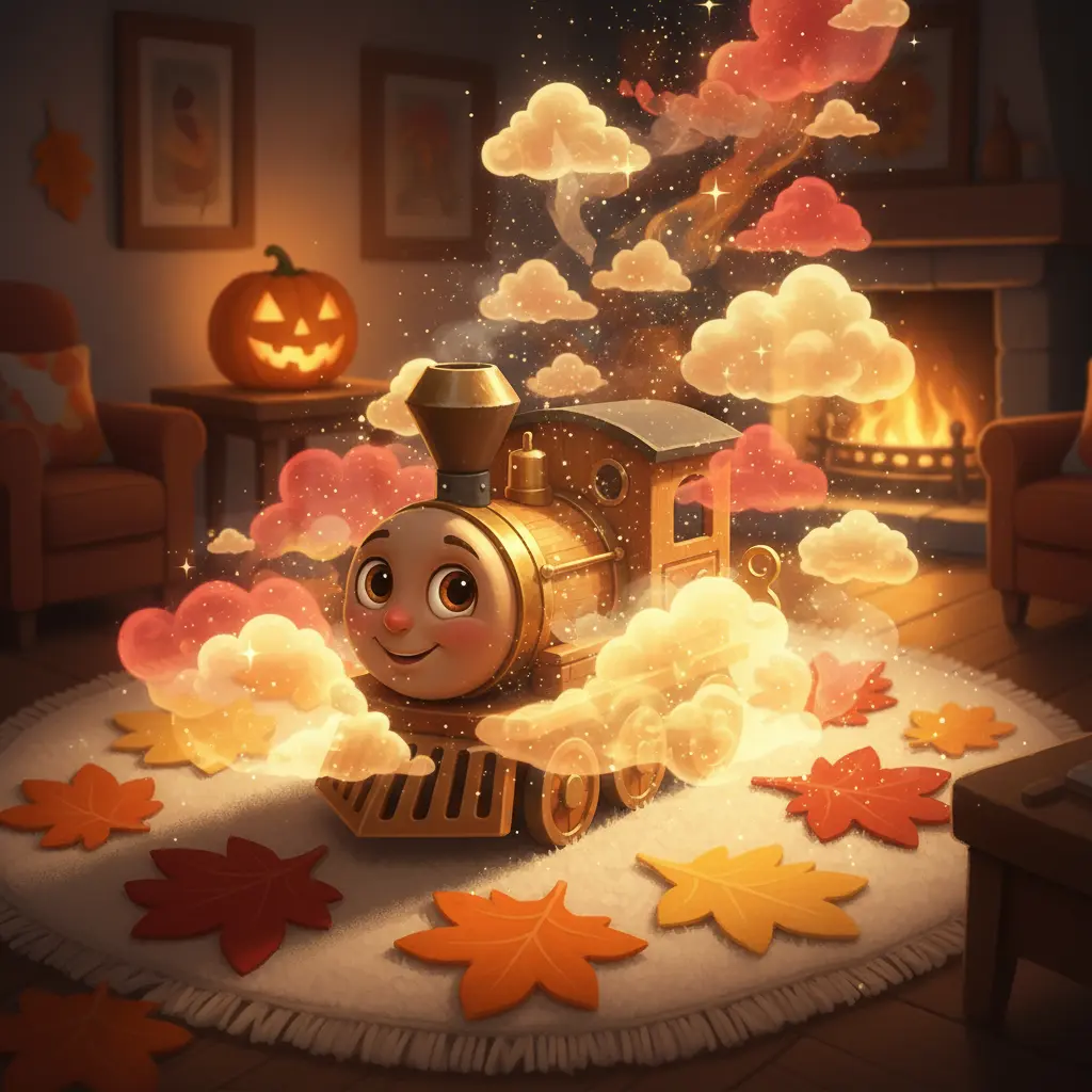 Silbato Alegre, el Tren de los Aromas del Otoño, llena la habitación con magia.