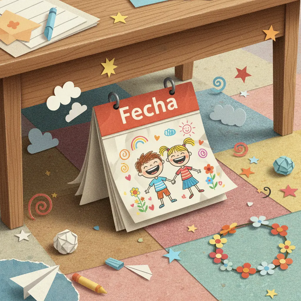 Fecha revela un dibujo de Leo y Maya riendo juntos después de un tropiezo.