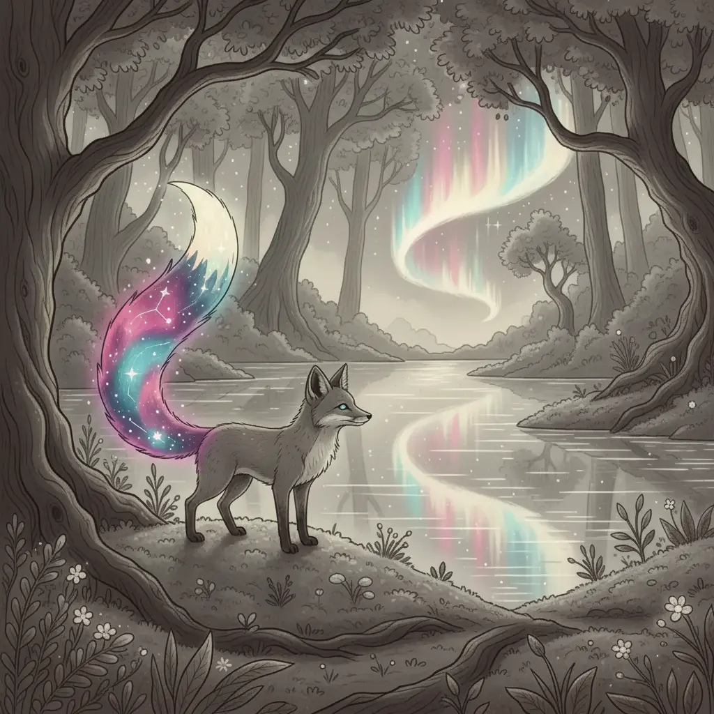 Fael se acerca a un lago tranquilo que parece observarlo.