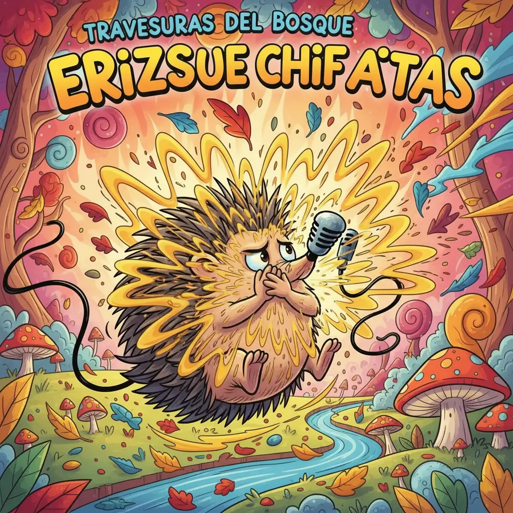 Rueditas intenta callarse, pero cada intento solo amplifica su voz operística, creando un gran enredo.