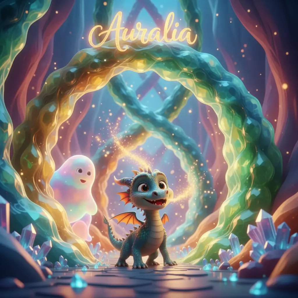 Chispita entra a un pasaje montañoso que se transforma con colores fluidos y brillantes.