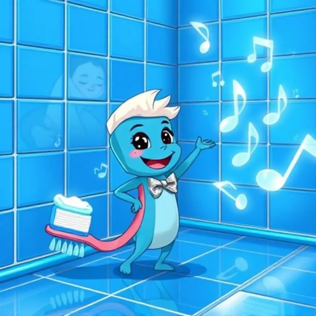 Cepillín logra crear una hermosa melodía acuática, y Sofía duerme tranquila.