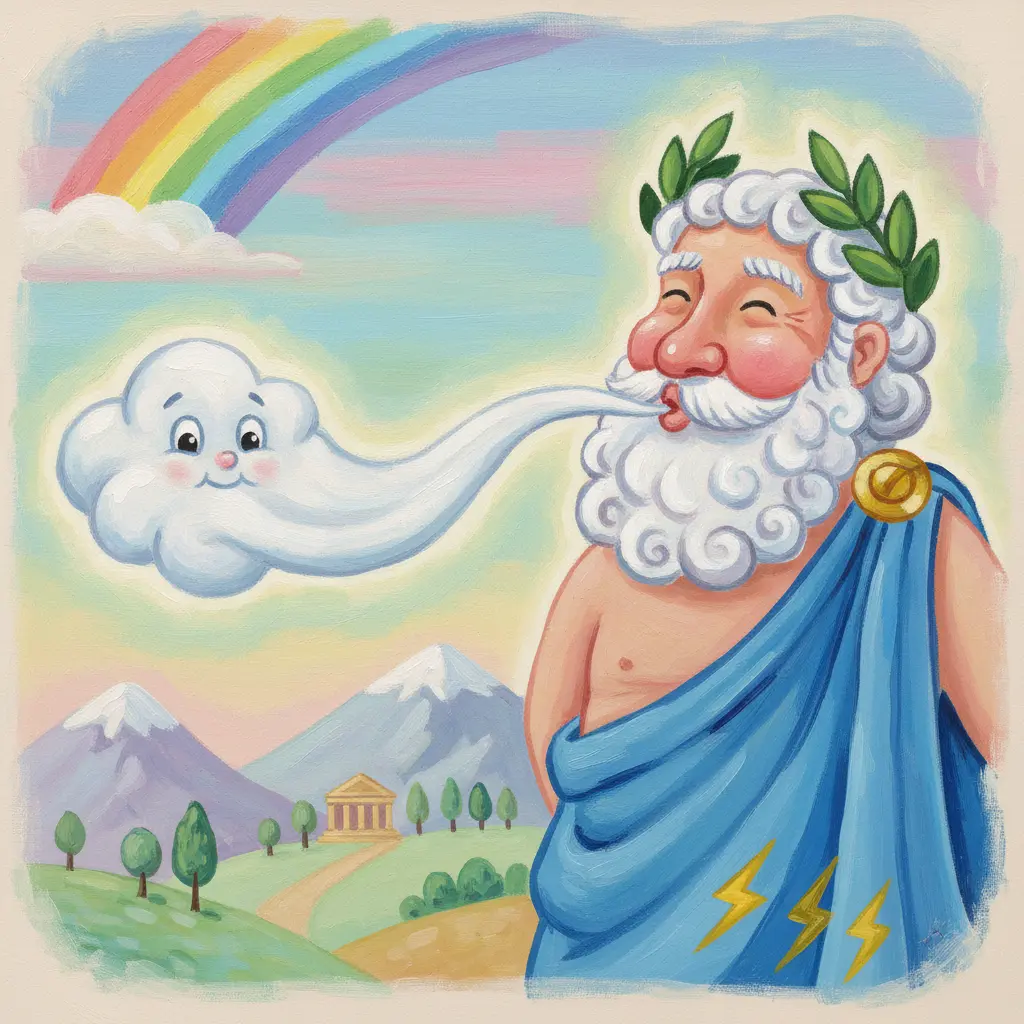 Cuento infantil: El Soplido Juguetón de Zeus
