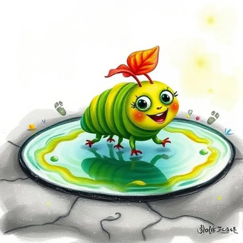 Rosita descubre huellas brillantes al salir de un charco, mientras Lenta se ve perdida.