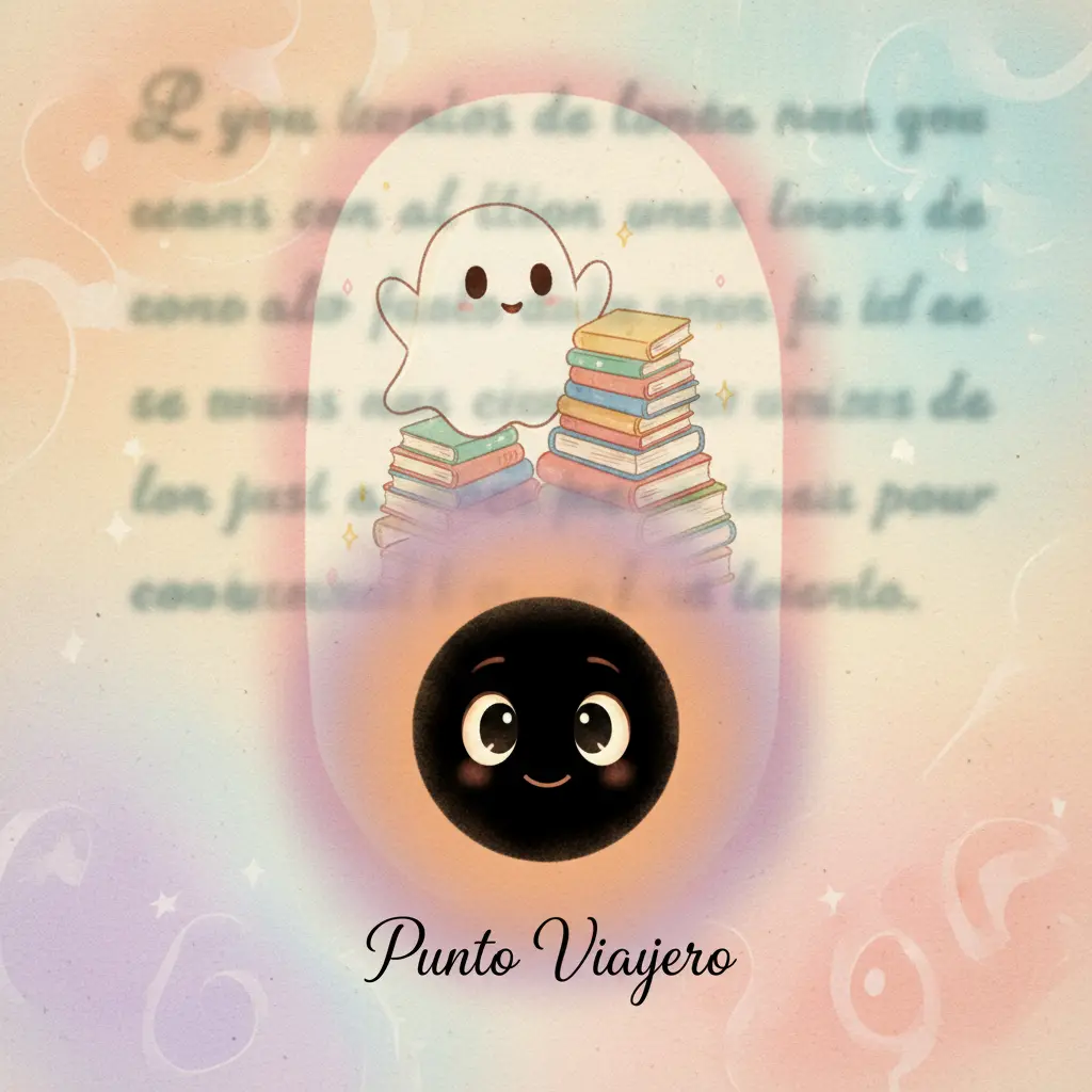 Punto Viajero descubre otro cuento a través de una palabra-ventana, viendo un fantasma amigable.