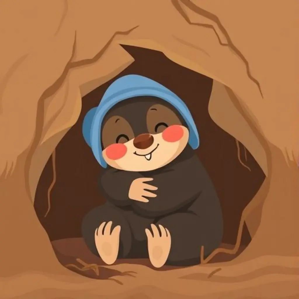 Topito regresa a su madriguera y su mamá lo abraza con cariño.