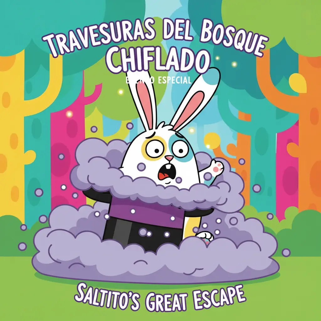 Saltito intenta el truco, pero empieza a desaparecer él mismo.