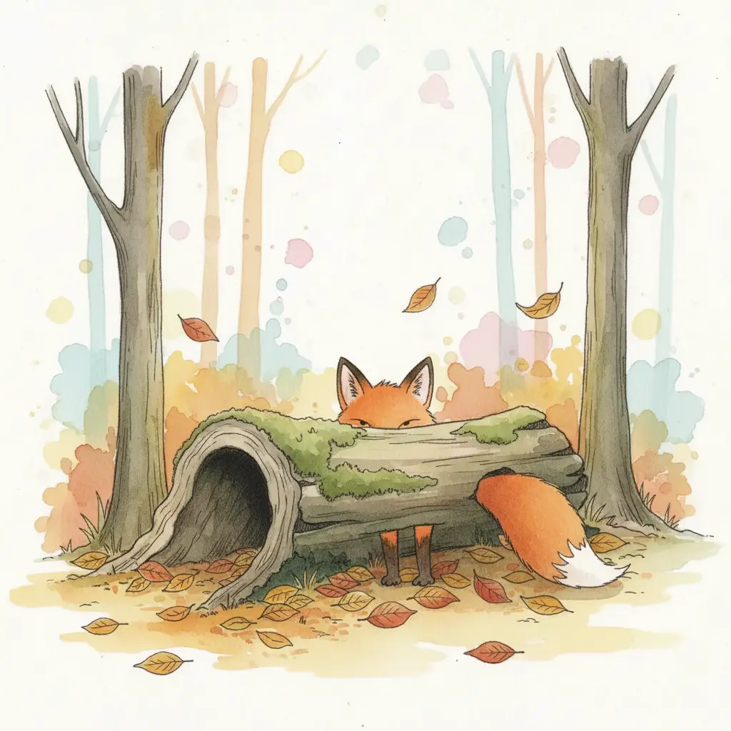 Además de las orejas y la cola, ahora se ven cuatro patitas negras asomando bajo el tronco.