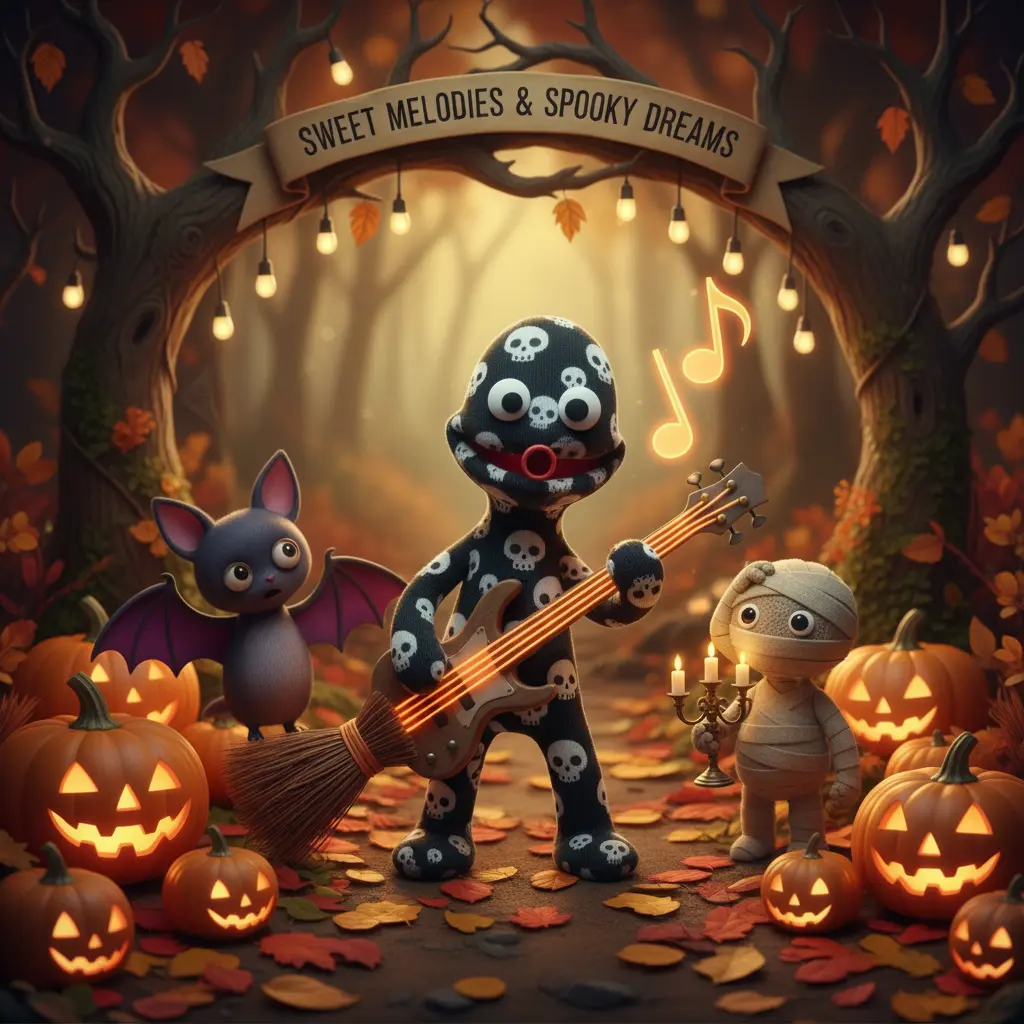 Calixto intenta tocar rock, pero solo salen suaves nanas, sorprendiendo a sus amigos.