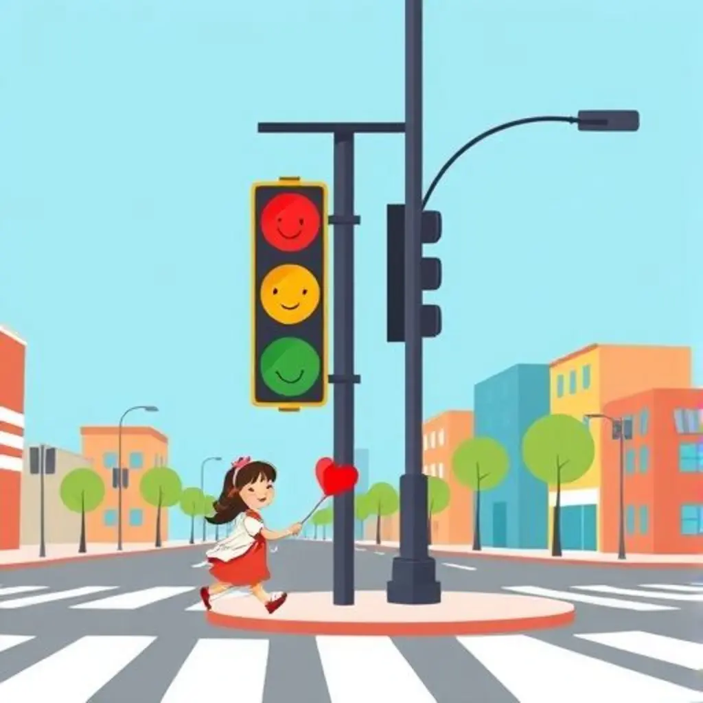 Portada de El Corazón Luminoso de Semáforo Rojo