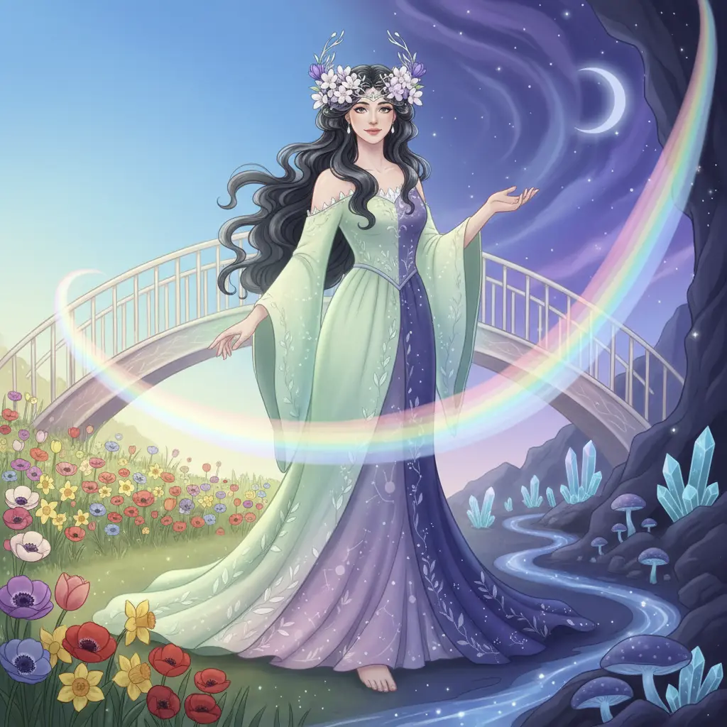 Portada de Perséfone y los Puentes de Arcoíris