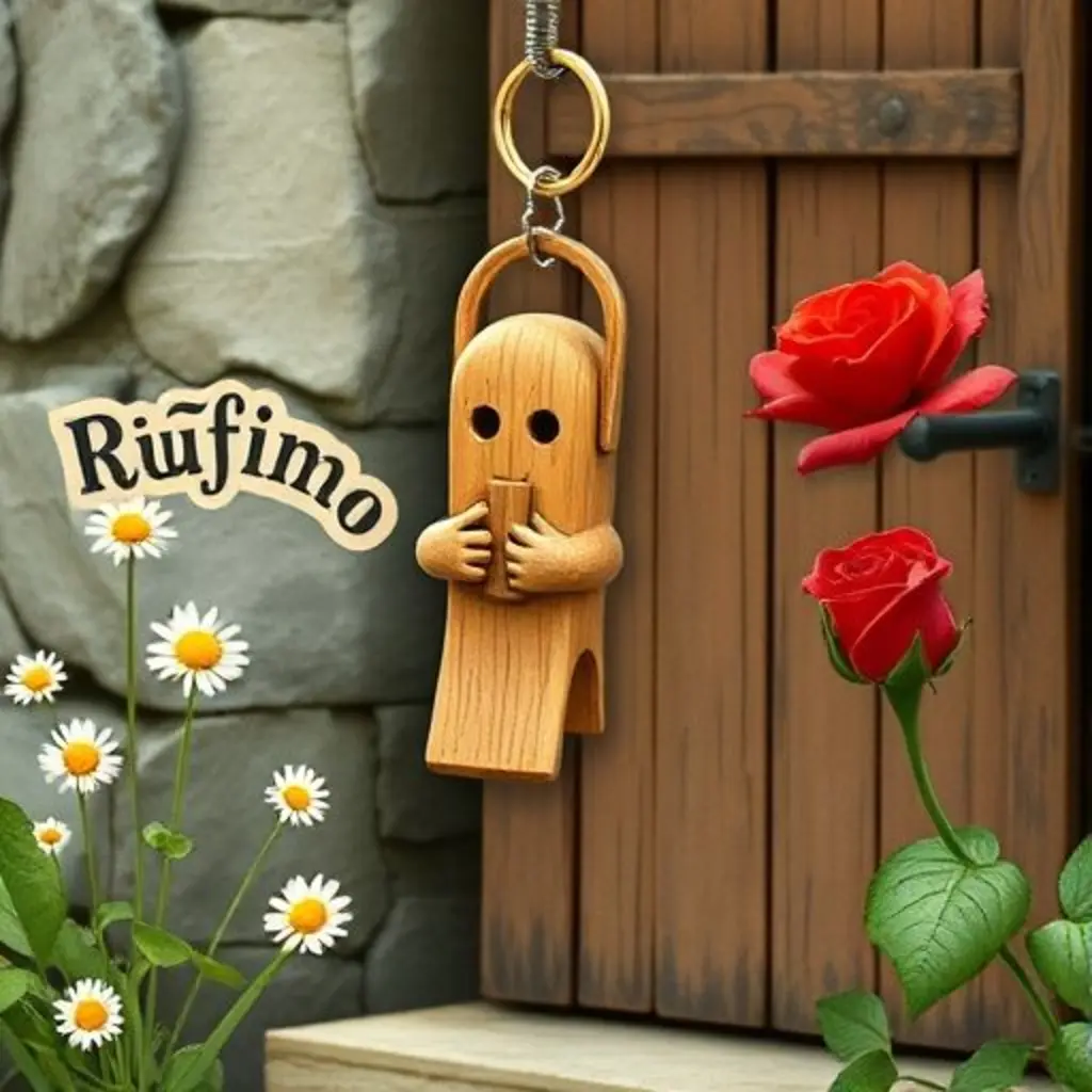 Rufino el silbato de madera, soplando magia a las flores marchitas.