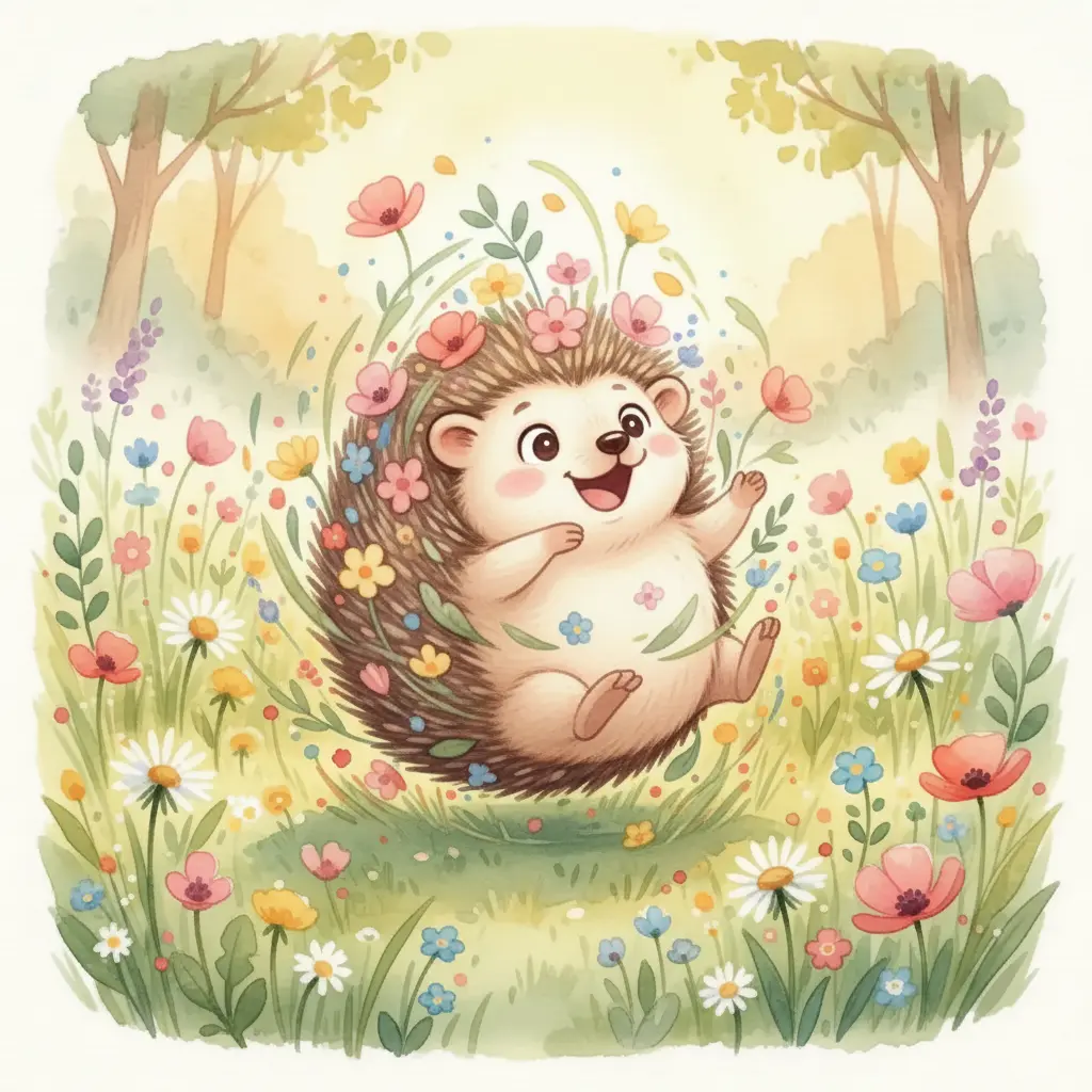 Espino rueda y sus pinchos recogen muchas flores y hojas de colores.