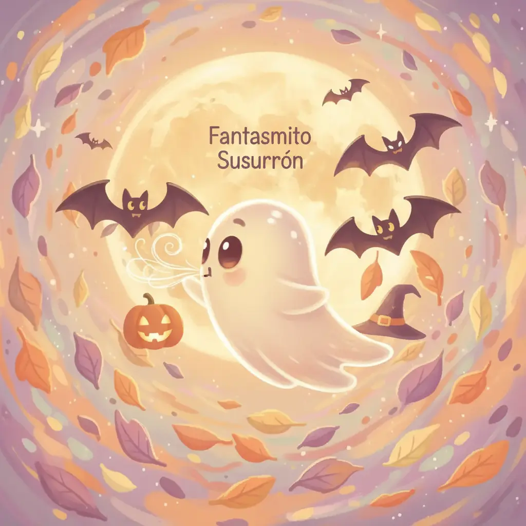 Fantasmito Susurrón susurra a murciélagos juguetones, dándoles energía.
