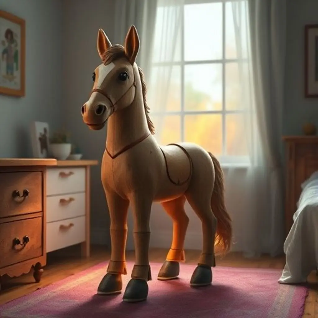 Galope regresa a la habitación de Leo al amanecer, con su corazón lleno de historias.