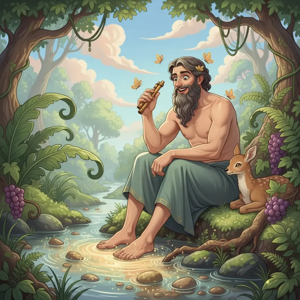 Las piedrecitas del arroyo bailaban y brillaban con risitas silenciosas, proyectando alegría.